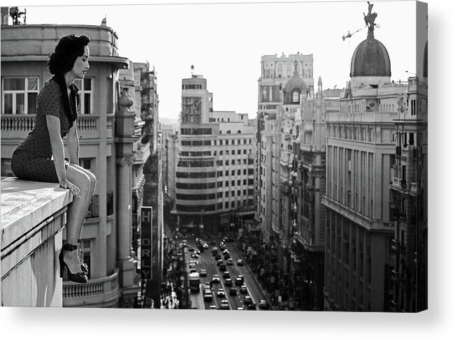 Street Acrylic Print featuring the photograph Mad Madrid #1 by Alejandro Marcos