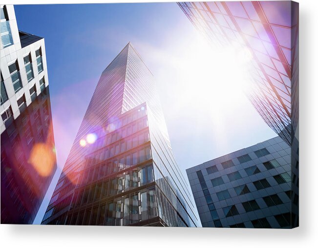 North Rhine Westphalia Acrylic Print featuring the photograph Modern Office Buildings #1 by Jorg Greuel