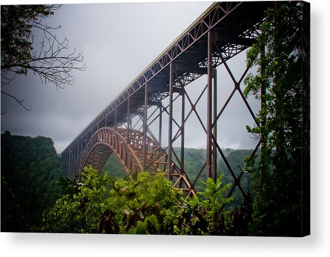New River Gorge Bridge Acrylic Print featuring the photograph New River Bridge #1 by Daniel Houghton