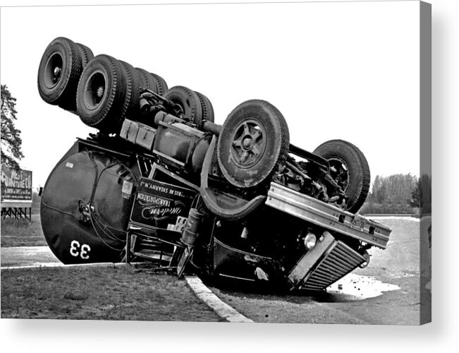 Accident Acrylic Print featuring the photograph Oops #1 by Mike Flynn