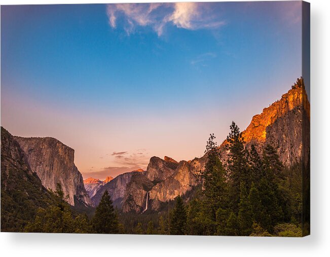 Yosemite Acrylic Print featuring the photograph Painted #1 by Kristopher Schoenleber