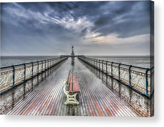 Penarth Pier Acrylic Print featuring the photograph Penarth Pier 4 #2 by Steve Purnell