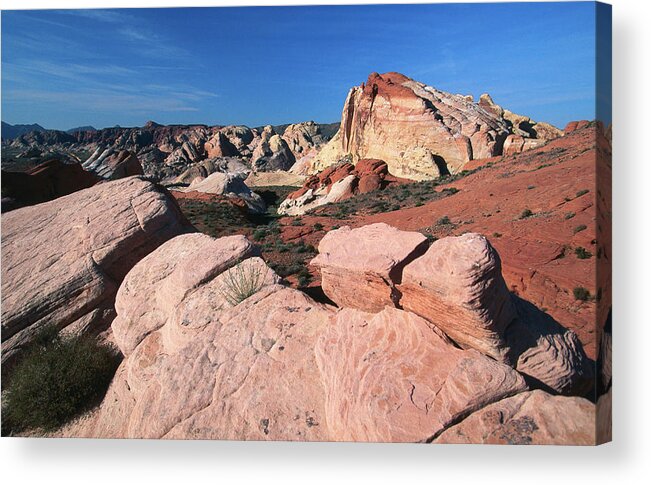 Toughness Acrylic Print featuring the photograph Rock Formations In White Domes Area #1 by John Elk