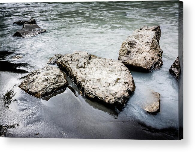 Alaska Acrylic Print featuring the photograph Rocks in the River #1 by Andrew Matwijec