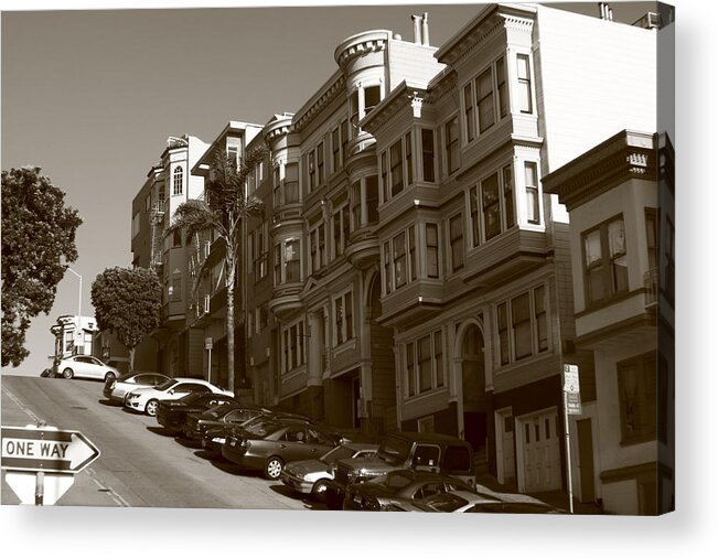 San Francisco Acrylic Print featuring the photograph San Francisco Hills #2 by Aidan Moran