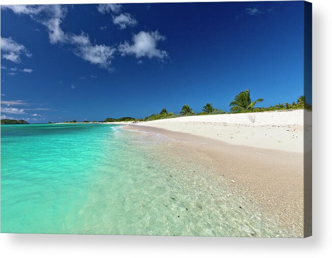 Water's Edge Acrylic Print featuring the photograph Sandy Island, Grenada #1 by Flavio Vallenari