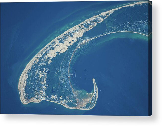 Photography Acrylic Print featuring the photograph Satellite View Of Cape Cod National #1 by Panoramic Images