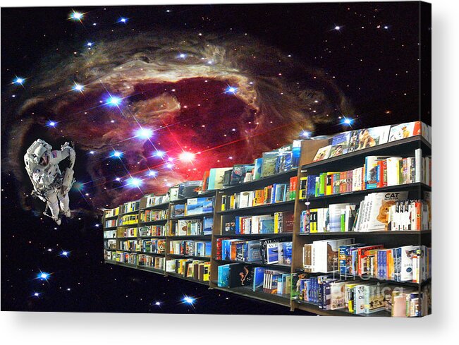 Science Fiction Acrylic Print featuring the photograph Science Fiction Reading #1 by Larry Mulvehill