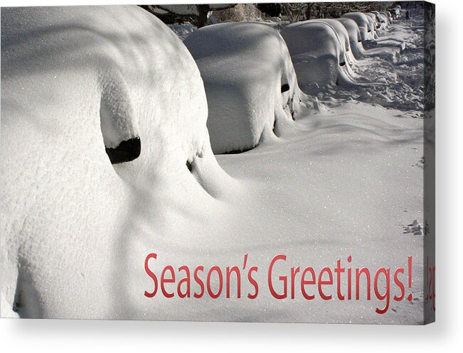 Season's Greetings Acrylic Print featuring the photograph Season's Greetings #1 by Stuart Litoff