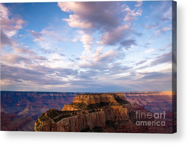 Cliffs Acrylic Print featuring the photograph Starting The Day by Tamara Becker