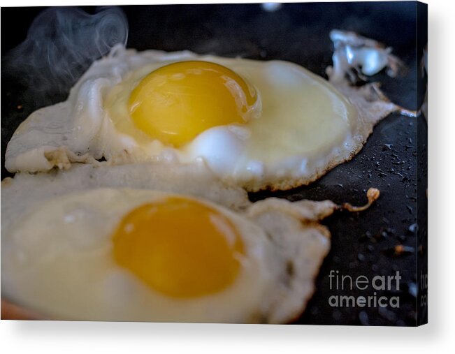 Kitchen Art Acrylic Print featuring the photograph Sunny Side Up Please #1 by Cheryl Baxter