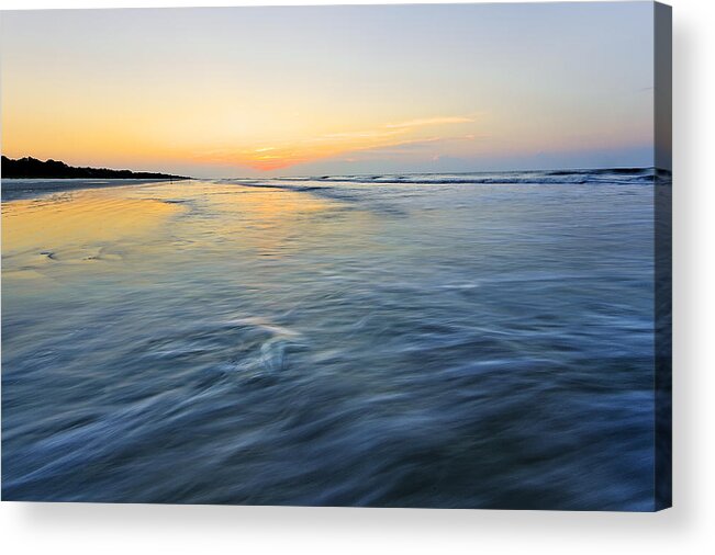 Atlantic Ocean Acrylic Print featuring the photograph Sunrise on Hilton Head Island by Peter Lakomy