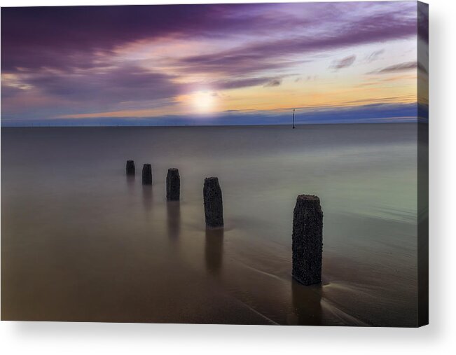 Sunset Acrylic Print featuring the photograph Sunset Beach #1 by Ian Mitchell