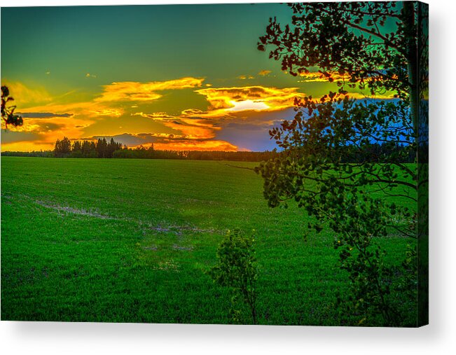 Sunset Acrylic Print featuring the photograph Sunset #1 by Thomas Nay