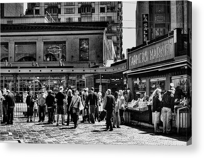 Pike Place Market Acrylic Print featuring the photograph The Market at Pike Place #1 by David Patterson