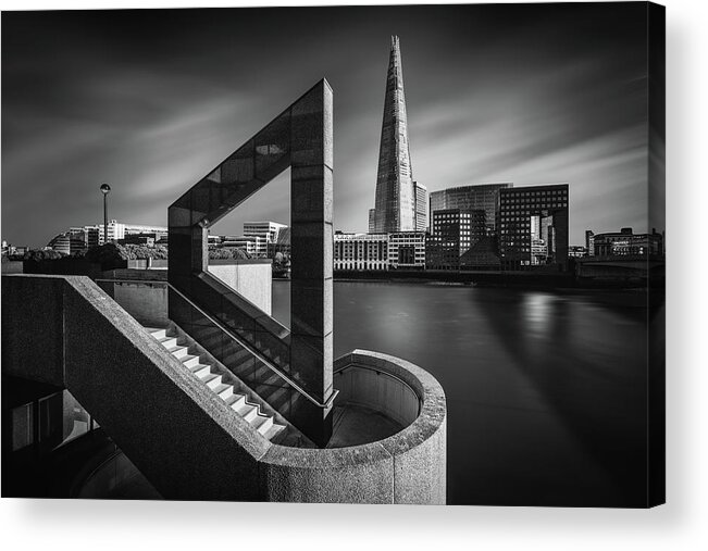 Arch Acrylic Print featuring the photograph The Shard In Geometry #1 by Nader El Assy