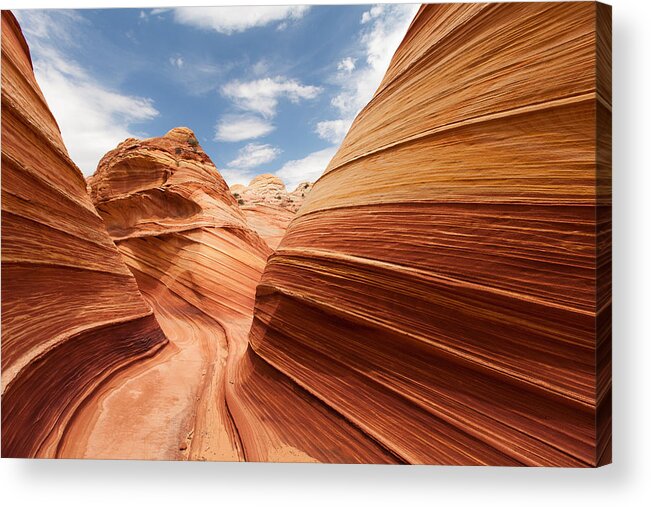 Tranquility Acrylic Print featuring the photograph The Wave - North Coyote Buttes #1 by Patrick Leitz