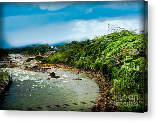 Tortuguero Acrylic Print featuring the photograph Tortuguero River #2 by Gary Keesler