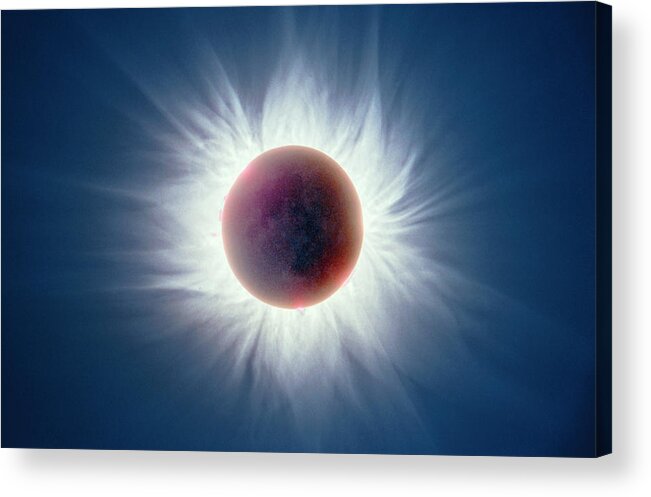 Solar Acrylic Print featuring the photograph Total Solar Eclipse #1 by Dr Fred Espenak