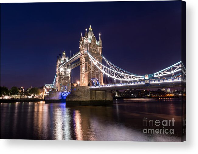 London Acrylic Print featuring the photograph Tower Bridge #1 by Matt Malloy