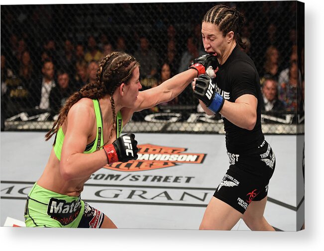 Event Acrylic Print featuring the photograph Ufc 183 Tate V Mcmann #1 by Josh Hedges/zuffa Llc