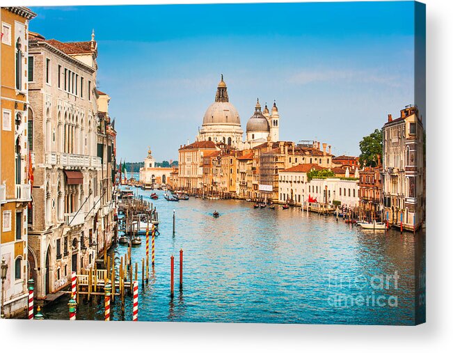 Adriatic Acrylic Print featuring the photograph Venice at sunset #1 by JR Photography