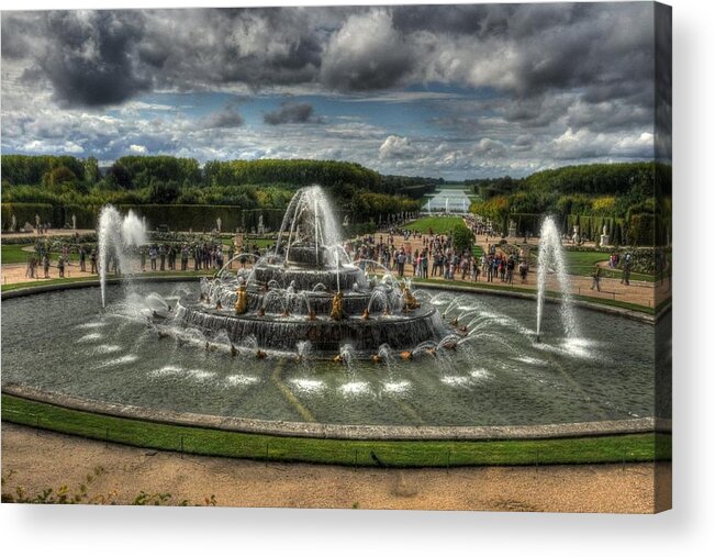 Versailles Fountain Acrylic Print featuring the photograph Versailles Fountain #1 by Michael Kirk