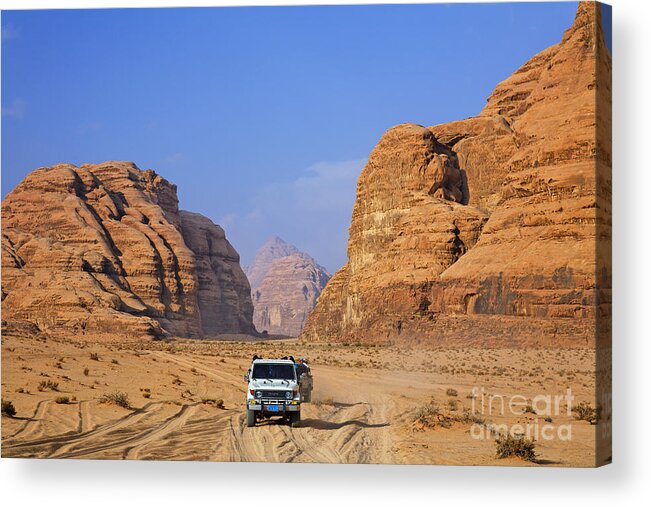 Wadi Rum Acrylic Print featuring the photograph Wadi Rum in Jordan #1 by Robert Preston