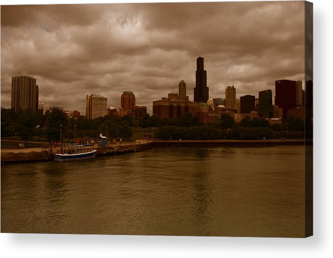 Winterpacht Acrylic Print featuring the photograph Windy City by Miguel Winterpacht