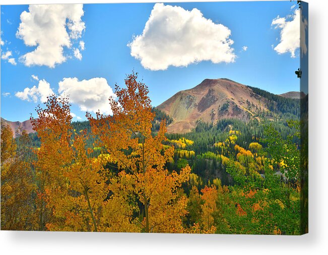 Colorado Acrylic Print featuring the photograph Red Mountain Pass Fall Colors #18 by Ray Mathis