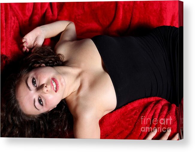 People Acrylic Print featuring the photograph Sexy Woman #10 by Henrik Lehnerer