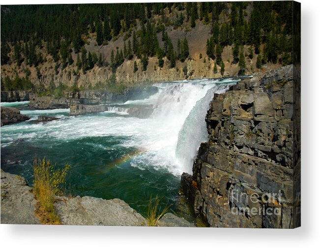 Kootenai Falls Acrylic Print featuring the photograph 1156A Kootenai Falls by NightVisions