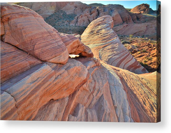 Valley Of Fire State Park Acrylic Print featuring the photograph Fire Wave in Valley of Fire #17 by Ray Mathis