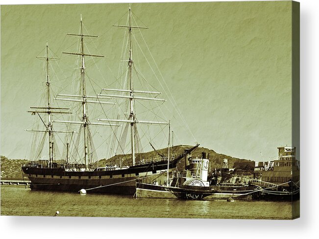 Francisco Acrylic Print featuring the photograph 1886 Balclutha by Holly Blunkall
