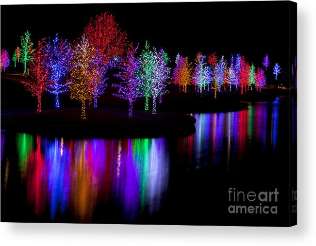 Christmas Acrylic Print featuring the photograph Christmas Reflections #19 by Anthony Totah