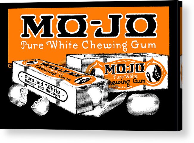 Historic Image Acrylic Print featuring the painting 1915 Mo Jo Chewing Gum by Historic Image
