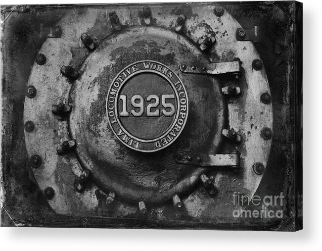 Train Acrylic Print featuring the photograph 1925 Locomotive Train Engine by Carrie Cranwill