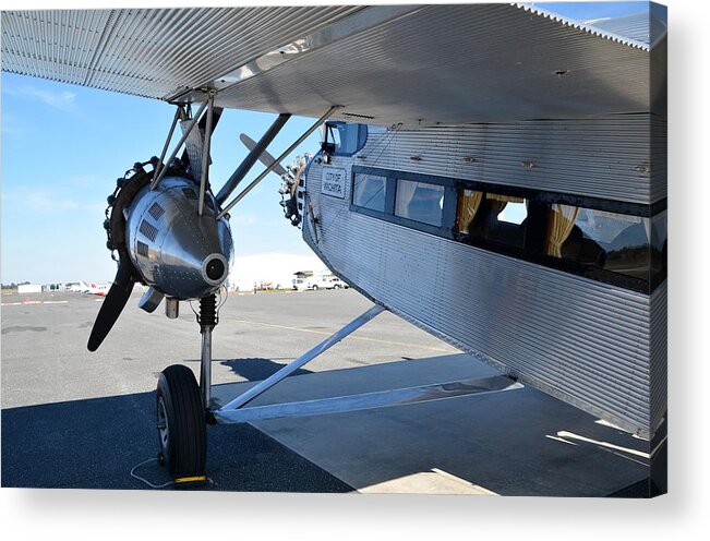 Ford Acrylic Print featuring the photograph 1928 Ford 5-AT-B Tri-Motor by Matt Abrams