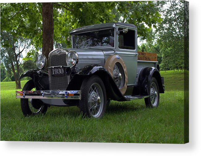 1930 Acrylic Print featuring the photograph 1930 Ford Model A Pickup Truck by Tim McCullough