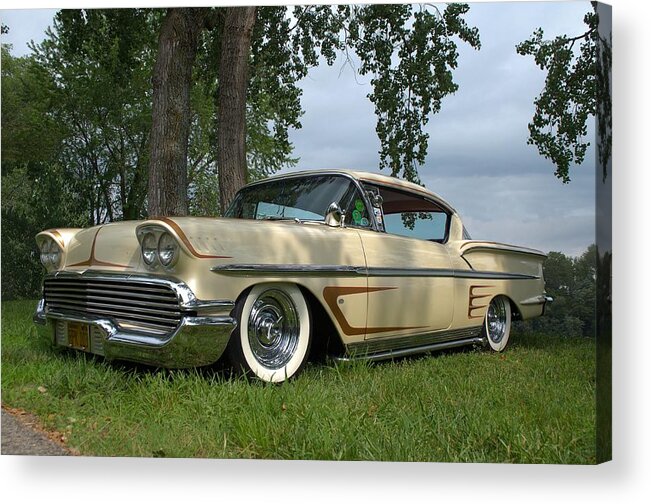 1958 Acrylic Print featuring the photograph 1958 Chevrolet Impala by Tim McCullough