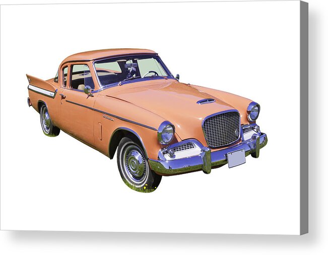 Vintage Acrylic Print featuring the photograph 1961 Studebaker Hawk Coupe by Keith Webber Jr