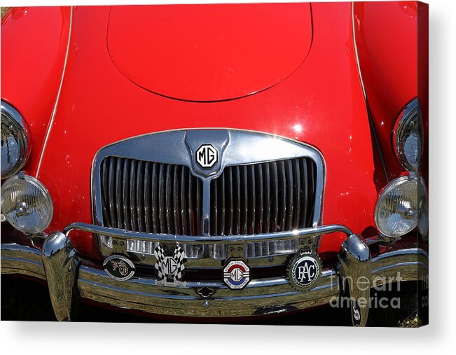 1962 Mga Roadster Acrylic Print featuring the photograph 1962 MGA Roadster 5D23368 by Wingsdomain Art and Photography