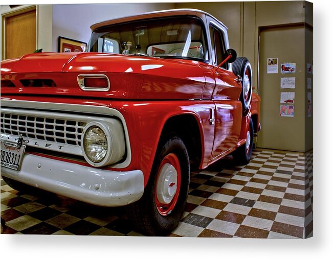 Antique Acrylic Print featuring the photograph 1963 Chev Pick Up by Michael Gordon