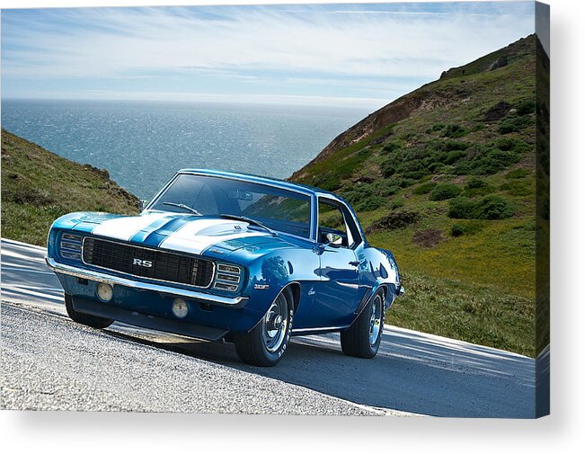 Alloy Acrylic Print featuring the photograph 1969 Camaro RS 383 Stroker by Dave Koontz
