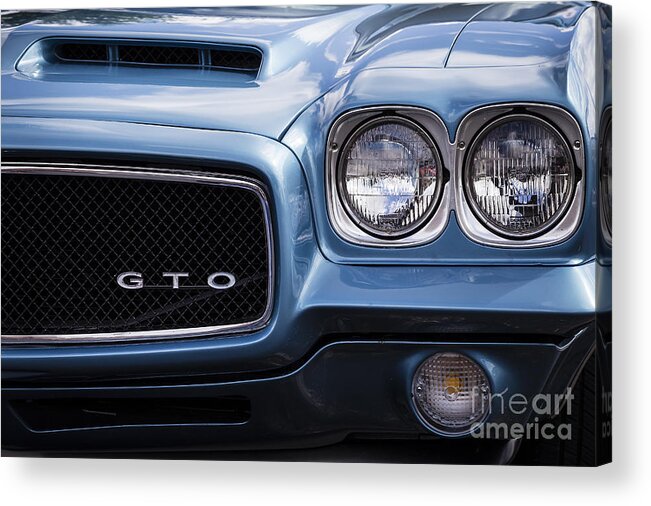 1971 Pontiac Gto Acrylic Print featuring the photograph 1971 Gto by Dennis Hedberg