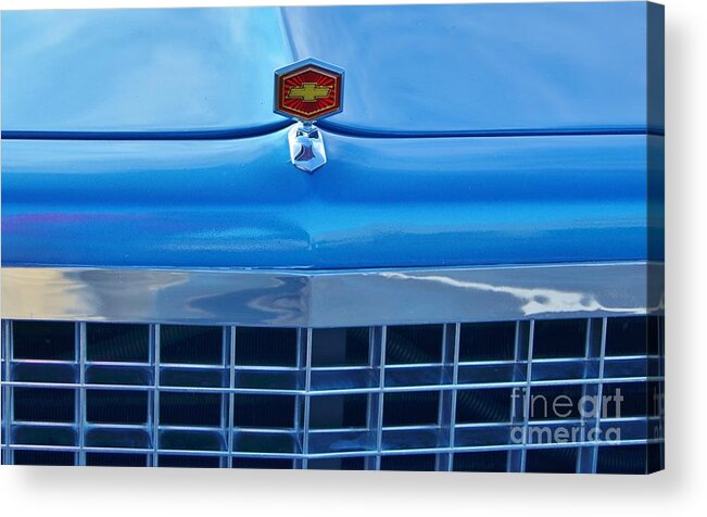 Red Acrylic Print featuring the photograph 1984 El Camino 4 by Bob Sample