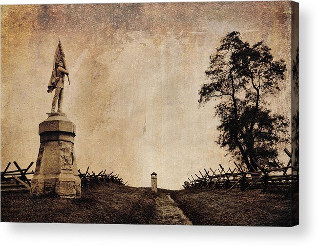 Antietam Acrylic Print featuring the photograph Bloody Lane aka The Sunken Road #2 by Mick Burkey