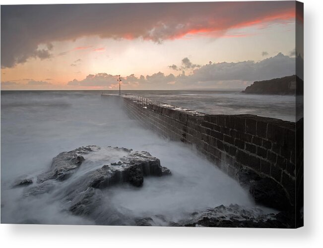 Porthleven Acrylic Print featuring the photograph Porthleven in Cornwall #2 by Pete Hemington