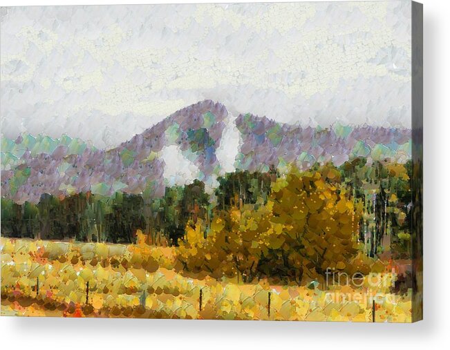 Rural Acrylic Print featuring the digital art Araluen Valley Views #2 by Fran Woods