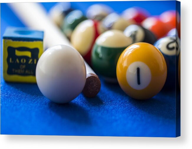 Pool Acrylic Print featuring the photograph Billiard balls #2 by Paulo Goncalves